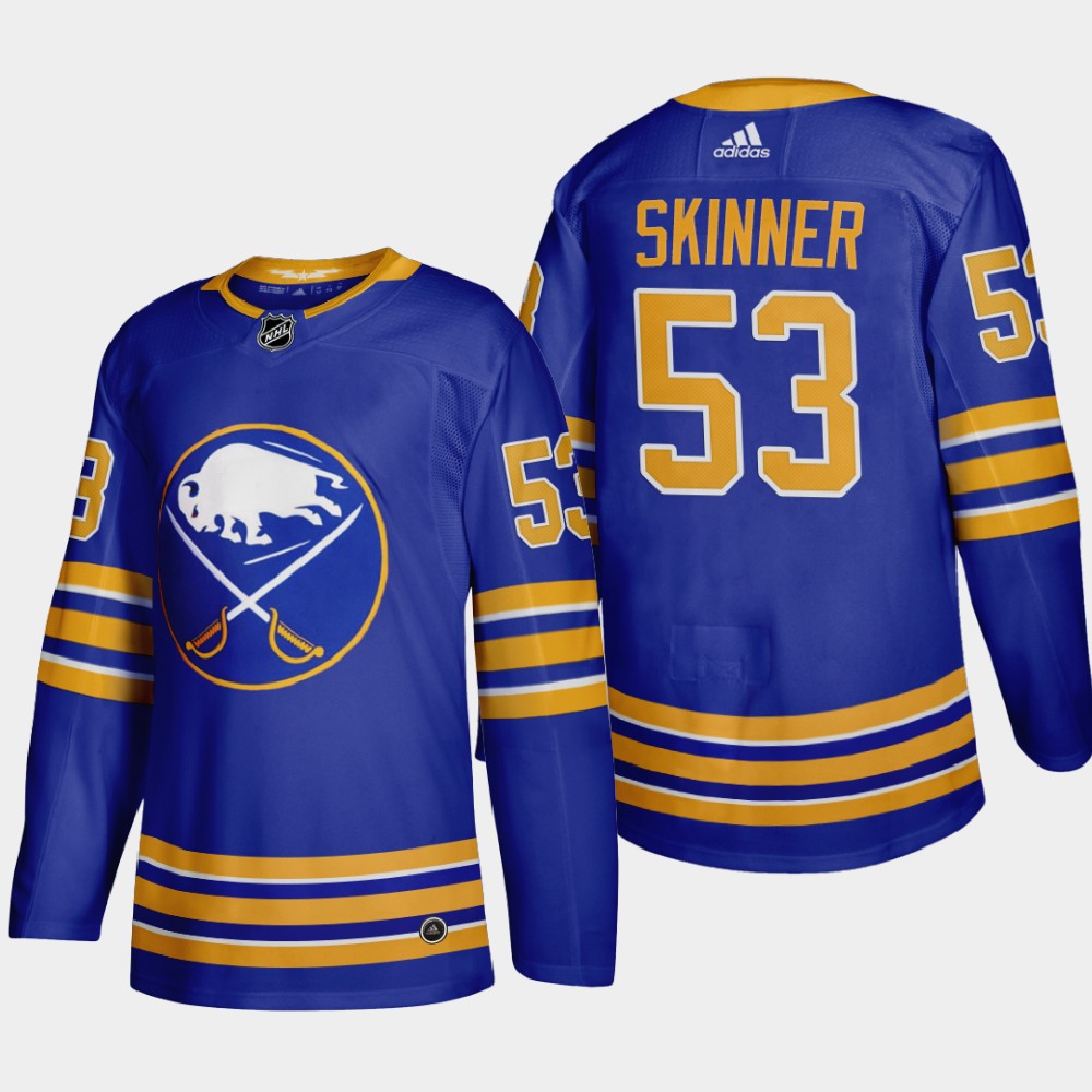 Buffalo Sabres #53 Jeff Skinner Men Adidas 2020 Home Authentic Player Stitched NHL Jersey Royal Blue